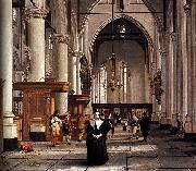Cornelis de Man Interior of the Laurenskerk in Rotterdam Spain oil painting artist